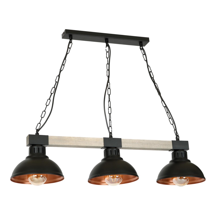 Chandelier on a chain HAKON 3xE27/60W/230V