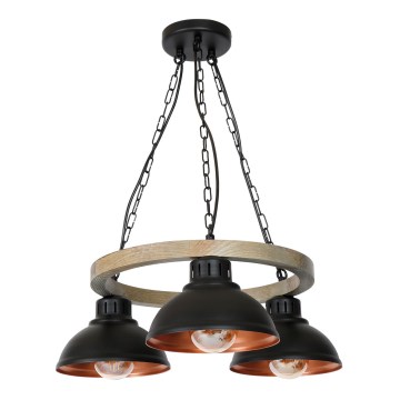 Chandelier on a chain HAKON 3xE27/60W/230V