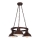 Chandelier on a chain HAKON ROUND 3xE27/60W/230V dark