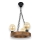Chandelier on a chain IOS 3xE27/60W/230V d. 30 cm beech - FSC certified