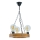 Chandelier on a chain IOS 3xE27/60W/230V d. 30 cm beech