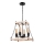 Chandelier on a chain JASPER 4xE27/60W/230V beech/beige