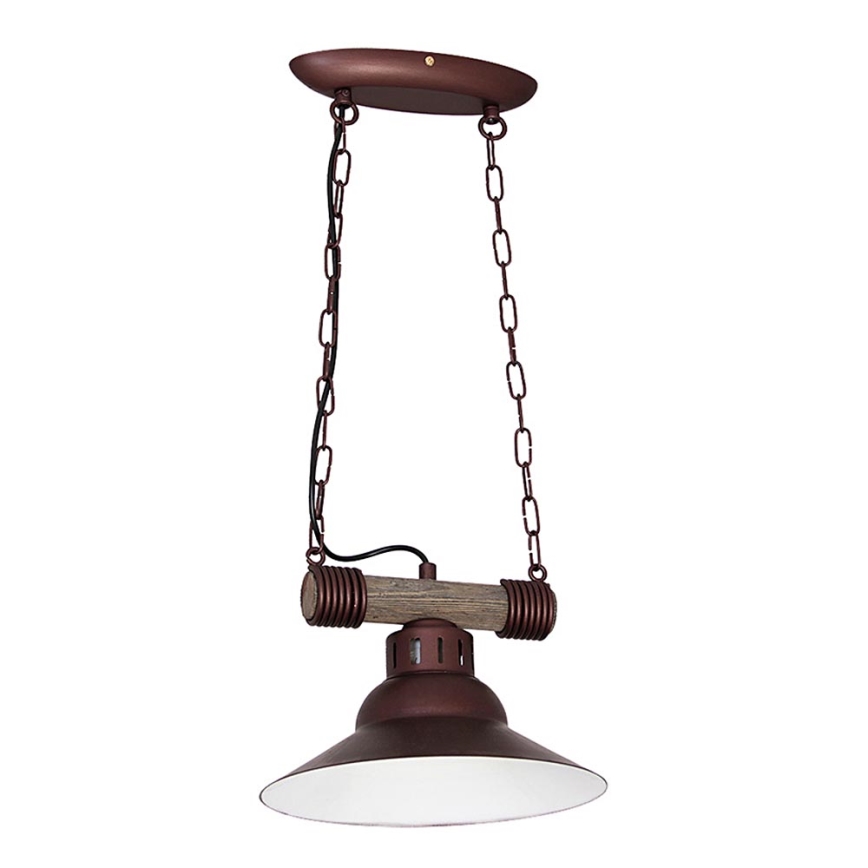 Chandelier on a chain JOSE 1xE27/60W/230V pine