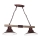 Chandelier on a chain JOSE 2xE27/60W/230V pine