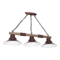 Chandelier  on a chain JOSE 3xE27/60W/230V pine
