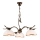 Chandelier on a chain KALIA 3xE27/60W/230V