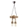 Chandelier on a chain KOS 2xE27/60W/230V beech - FSC certified