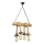 Chandelier on a chain KOS 4xE27/60W/230V beech - FSC certified