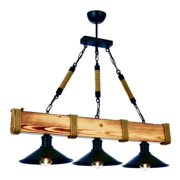 Chandelier on a chain KUTUK 3xE27/60W/230V