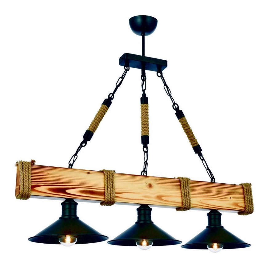 Chandelier on a chain KUTUK 3xE27/60W/230V