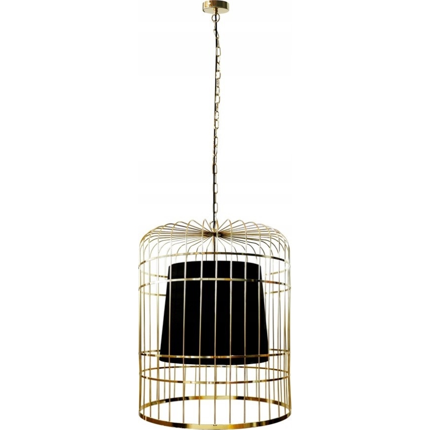 Chandelier on a chain LONGIS 2xE27/60W/230V d. 60 cm gold/black