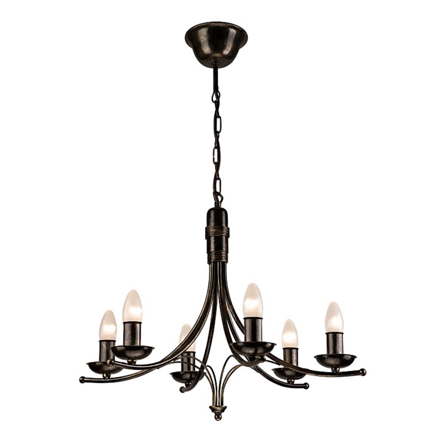 Chandelier on a chain LUCA 6xE14/40W/230V