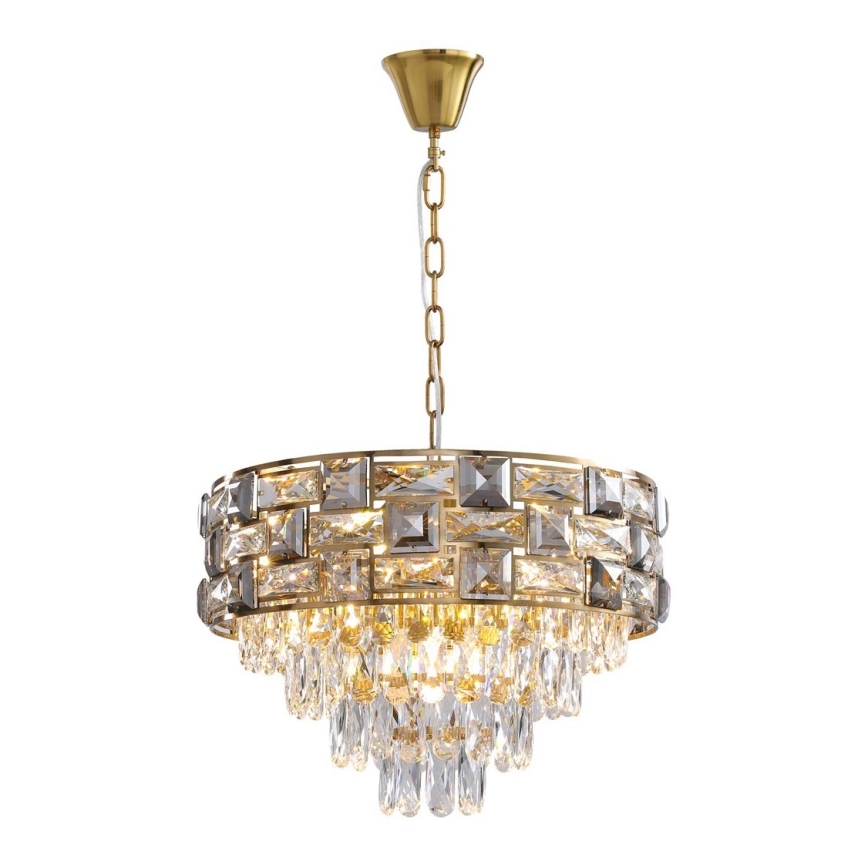 Chandelier on a chain LUXURIA 9xE14/40W/230V gold