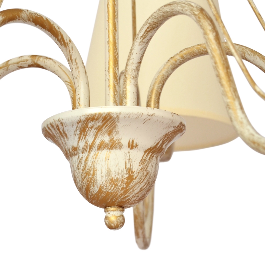 Chandelier on a chain MALBO 3xE27/15W/230V beige