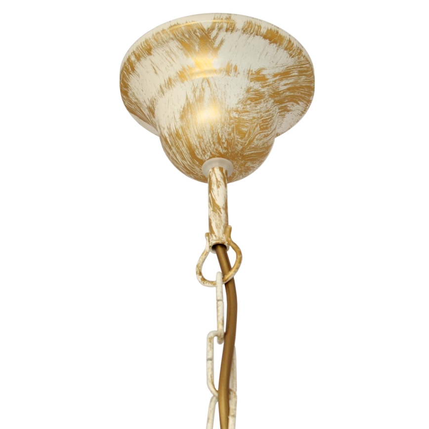 Chandelier on a chain MALBO 3xE27/15W/230V beige