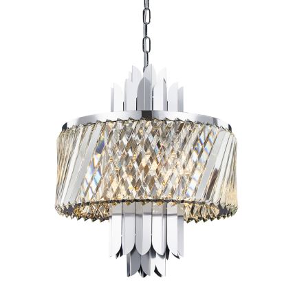Chandelier on a chain MARGOT 6xE14/40W/230V matte chrome