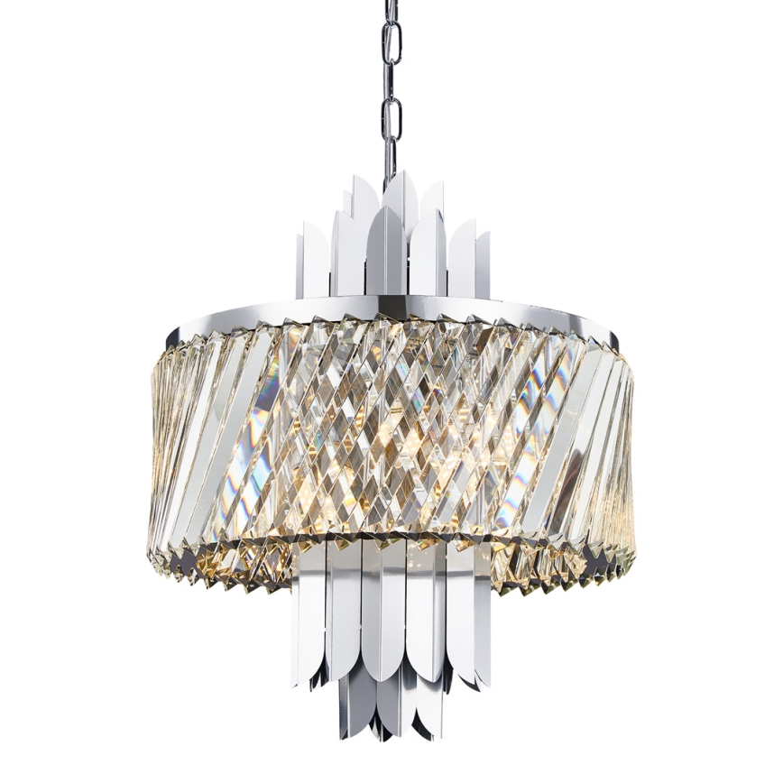 Chandelier on a chain MARGOT 6xE14/40W/230V matte chrome