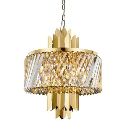 Chandelier on a chain MARGOT 6xE14/40W/230V d. 43 cm gold