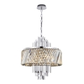 Chandelier on a chain MARGOT 9xE14/40W/230V matte chrome
