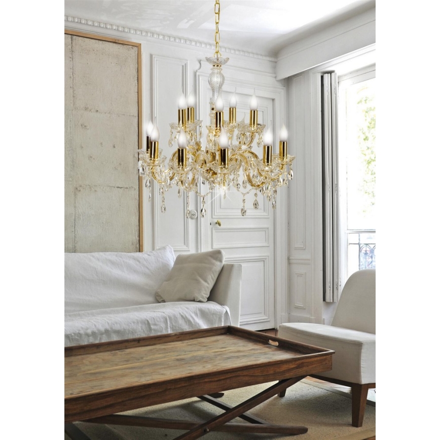 Chandelier on a chain MARIA TERESA 12xE14/40W/230V