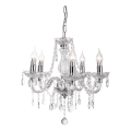 Chandelier on a chain MARIE 5xE14/40W/230V shiny chrome