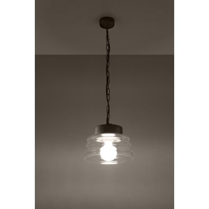 Chandelier on a chain MARINA 1xE27/60W/230V