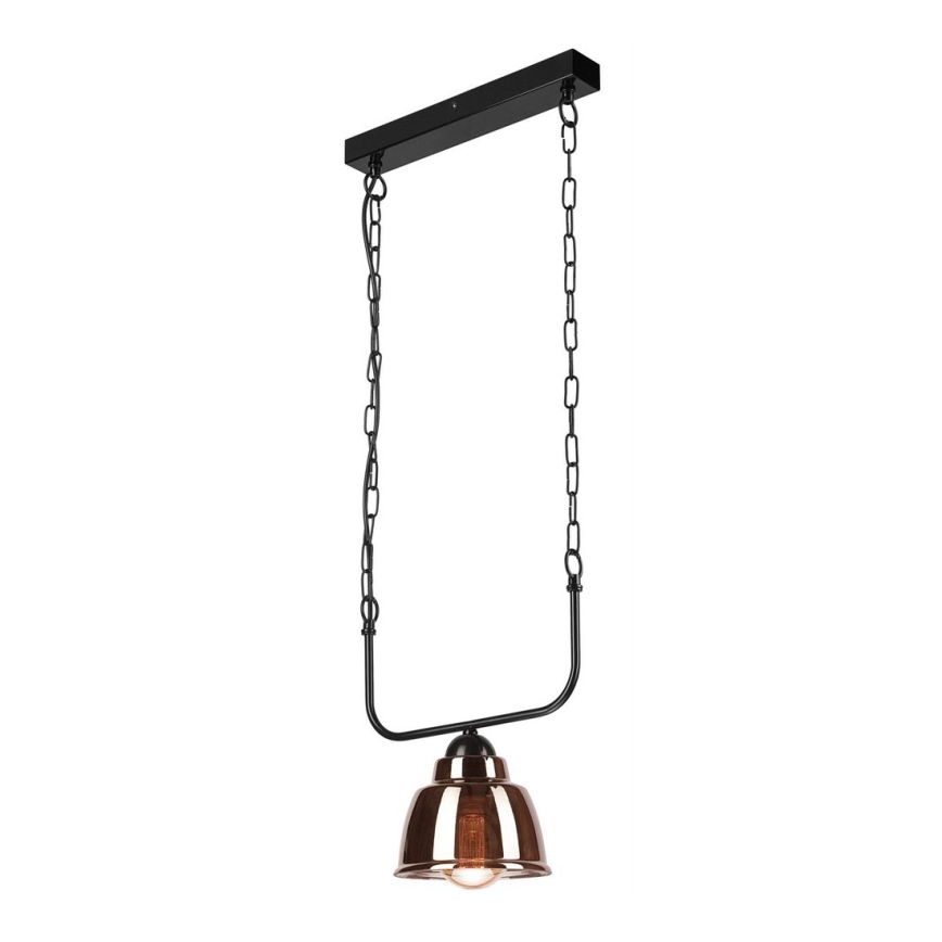 Chandelier on a chain MARIO 1xE27/60W/230V brass