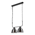 Chandelier on a chain MARIO 2xE27/60W/230V chrome