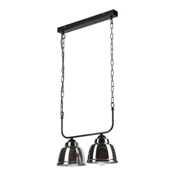 Chandelier on a chain MARIO 2xE27/60W/230V chrome