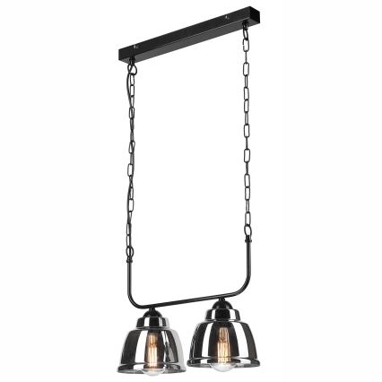 Chandelier on a chain MARIO 2xE27/60W/230V chrome