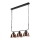 Chandelier on a chain MARIO 3xE27/60W/230V brass