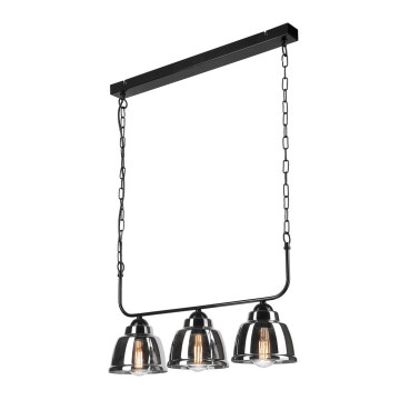 Chandelier on a chain MARIO 3xE27/60W/230V chrome