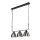 Chandelier on a chain MARIO 3xE27/60W/230V chrome