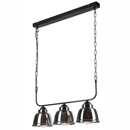 Chandelier on a chain MARIO 3xE27/60W/230V chrome