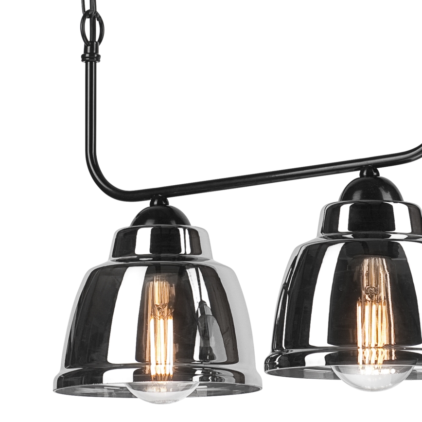 Chandelier on a chain MARIO 3xE27/60W/230V chrome