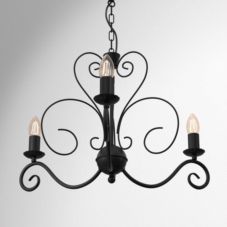 Chandelier on a chain MAURO 3xE14/60W/230V