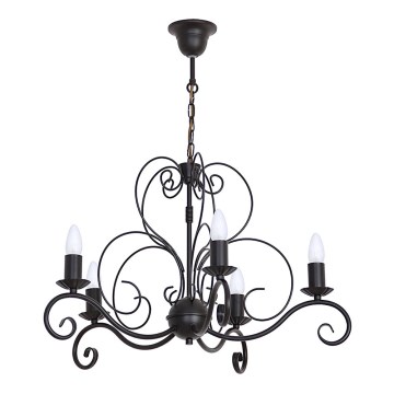 Chandelier on a chain MAURO 5xE14/60W/230V