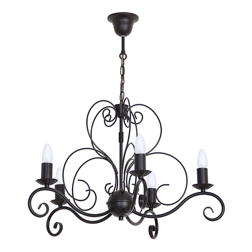 Chandelier on a chain MAURO 5xE14/60W/230V