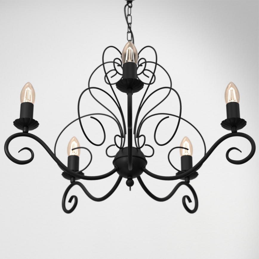 Chandelier on a chain MAURO 5xE14/60W/230V