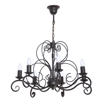 Chandelier on a chain MAURO 7xE14/60W/230V