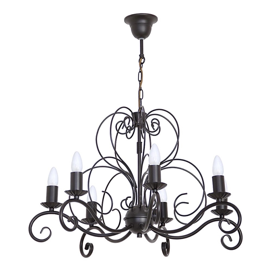 Chandelier on a chain MAURO 7xE14/60W/230V
