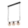 Chandelier on a chain MORGAN 3xE27/60W/230V black/copper