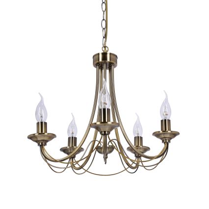 Chandelier on a chain MUZA 5xE14/40W/230V