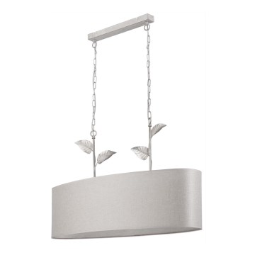 Chandelier on a chain NOEMI 2xE27/60W/230V silver