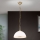 Chandelier on a chain OLD LAMP 1xE27/40W/230V d. 30 cm white/brass