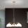 Chandelier on a chain OLD LAMP 3xE27/40W/230V d. 65 cm white/brass