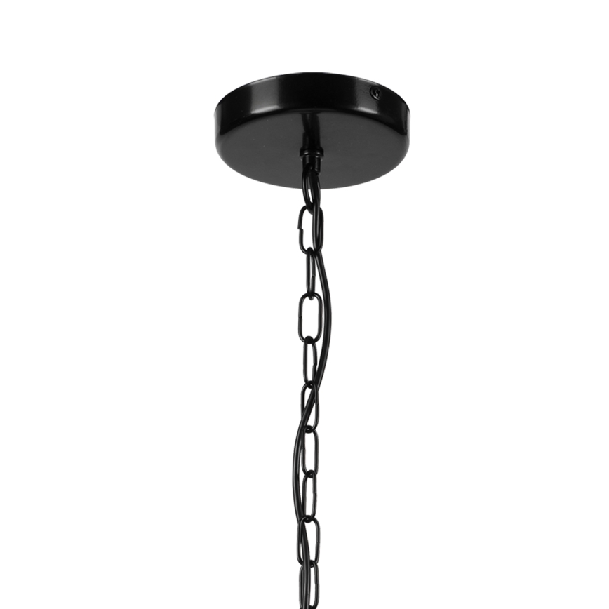 Chandelier on a chain ONDA 1xE27/15W/230V black/oak