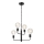 Chandelier on a chain ORLANDO 4xE27/60W/230V black