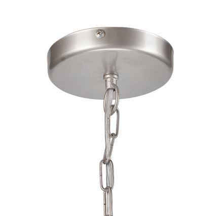 Chandelier on a chain ORLANDO 6xE27/60W/230V silver