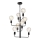 Chandelier on a chain ORLANDO 8xE27/60W/230V black